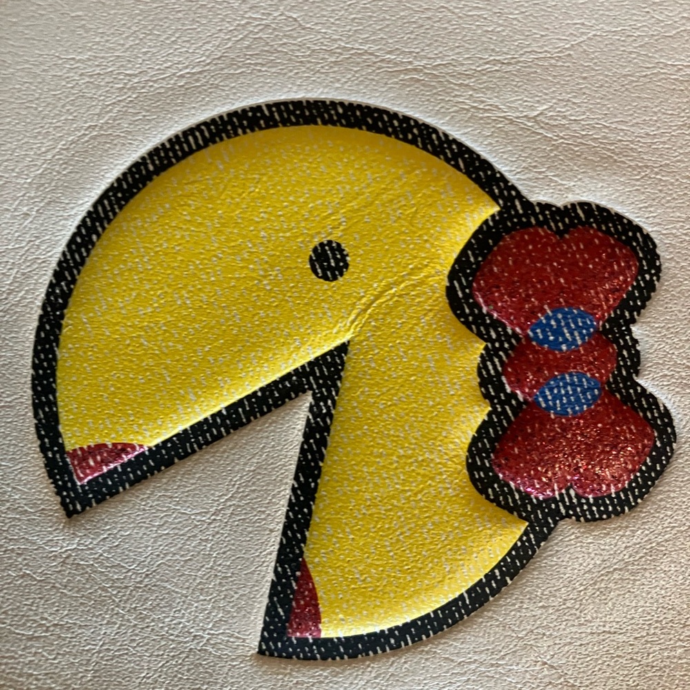 Coach Ms. PAC-MAN Round Coin Purse Wallet with Chain - Picture 5 of 7